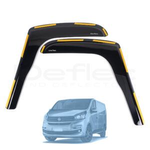 Fiat Talento 2014 Onwards Deflec Smoked Wind Deflectors (2pc)
