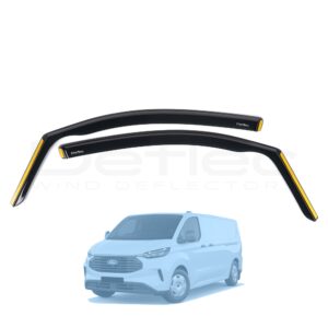 Ford Transit Custom (MK2) 2024 Onwards Deflec Smoked Wind Deflectors (2pc)
