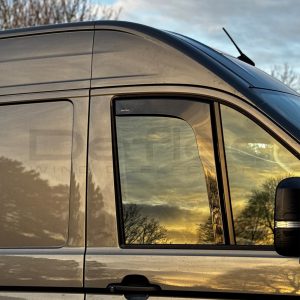 Alternative view of VW Crafter 2017 Onwards Deflec Smoked Wind Deflectors (2pc)
