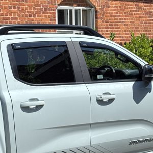 Alternative view of Ford Ranger 2023 Onwards Deflec Smoked Wind Deflectors (5 Door) (4 pc)