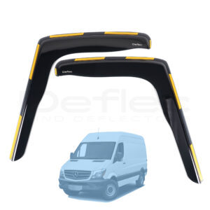 Mercedes Sprinter 2006-2018 Deflec Smoked Wind Deflectors (2pc)