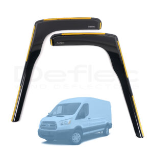 Ford Transit 2013 Onwards Deflec Smoked Wind Deflectors (2pc)
