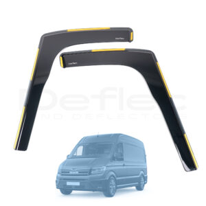 MAN TGE 2017 Onwards Deflec Smoked Wind Deflectors (2pc)