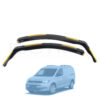 VW Caddy 2020 Onwards Deflec Smoked Wind Deflectors (2pc)