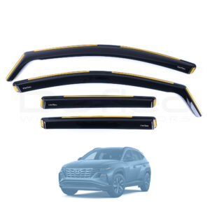 Hyundai Tucson 2021 Onwards Deflec Smoked Wind Deflectors (5 Door) (4 pc)