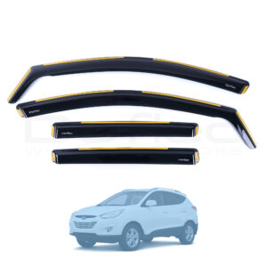 Hyundai Tucson 2010-2015 Deflec Smoked Wind Deflectors (5 Door) (4 pc)