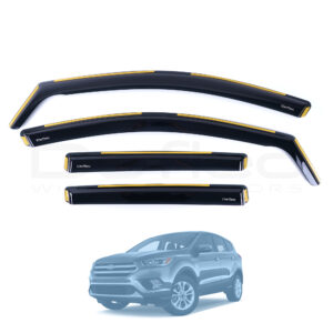 Ford Kuga 2013-2019 Deflec Smoked Wind Deflectors (5 Door) (4 pc)