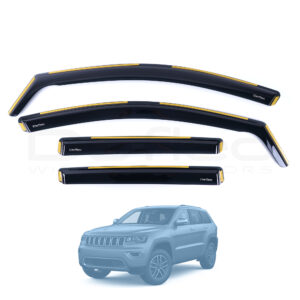 Jeep Grand Cherokee 2011-2021 Deflec Smoked Wind Deflectors (5 Door) (4 pc)