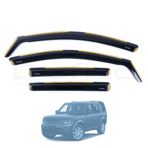 Land Rover Discovery 3/4 2005 Onwards Deflec Smoked Wind Deflectors (5 Door) (4 pc)