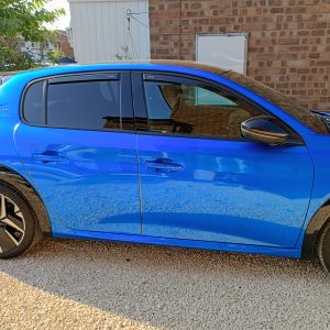 Alternative view of Peugeot 208 2019 Onwards Deflec Smoked Wind Deflectors (5 Door) (4 pc)