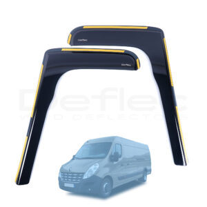 Renault Master 2010-2024 Deflec Smoked Wind Deflectors (2 pc)