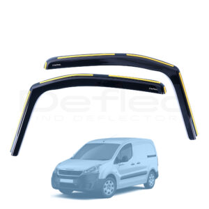 Citroen Berlingo 2018 Onwards Deflec Smoked Wind Deflectors (2pc)
