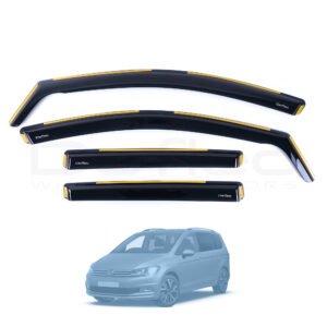VW Touran 2003-2015 Deflec Smoked Wind Deflectors (5 Door) (4 pc)