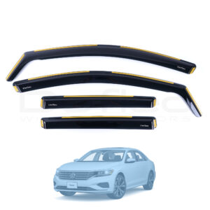 VW Passat B8 2015 Onwards Deflec Smoked Wind Deflectors (5 Door) (4 pc)