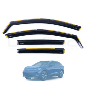 VW ID 4 2021 Onwards Deflec Smoked Wind Deflectors (5 Door) (4 pc)