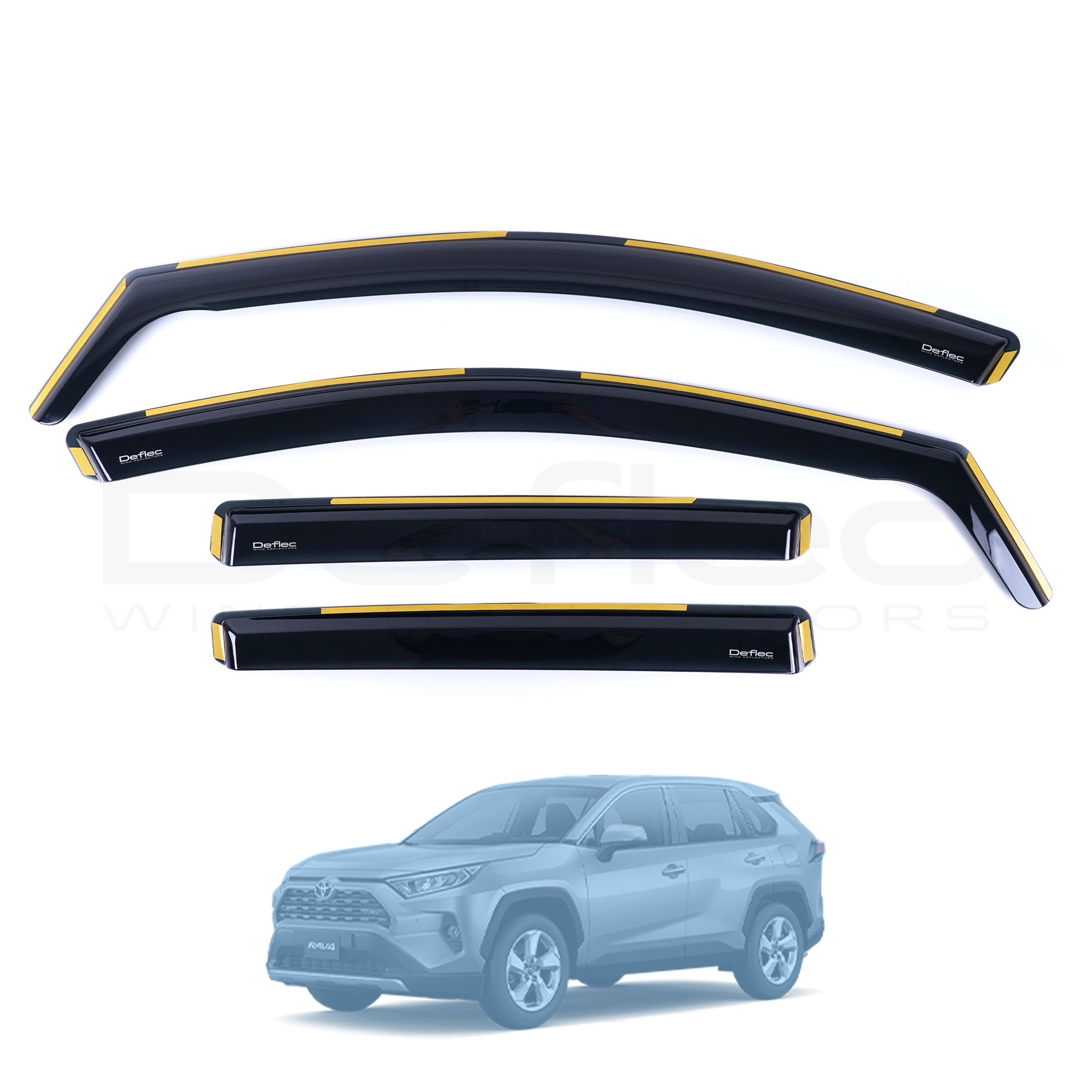 Toyota Rav 4 2020 Onwards Deflec Wind Deflectors (5 Door) (4 pc)