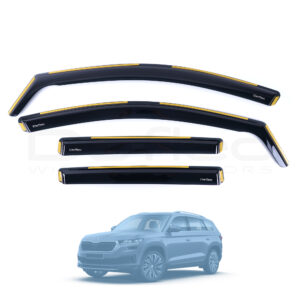 Skoda Kodiaq 2017-2023 Deflec Smoked Wind Deflectors (5 Door) (4 pc)