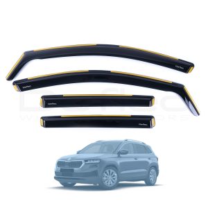 Skoda Karoq 2021 Onwards (Facelift Model) Deflec Smoked Wind Deflectors (4pc)