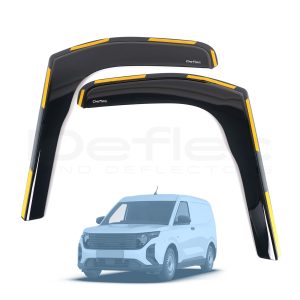 Ford Transit Courier 2023 Onwards Deflec Smoked Wind Deflectors (2pc)