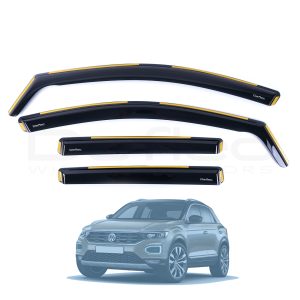 VW T-Roc Cross 2019 Onwards Deflec Smoked Wind Deflectors (4pc)